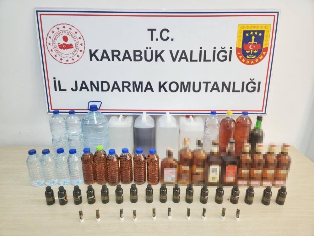 Karabük'te sahte alkol operasyonu