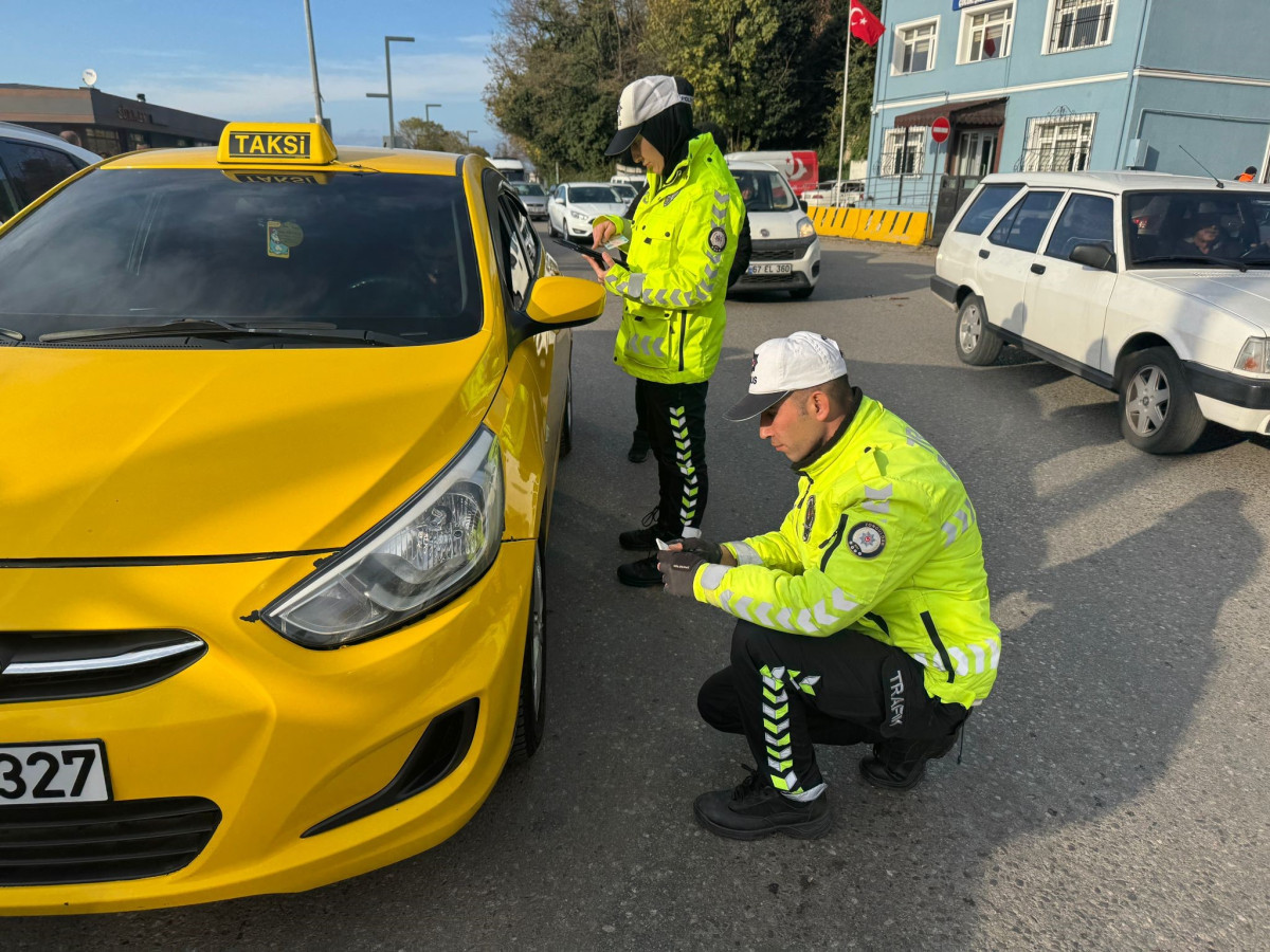 Ticari taksilere kış lastiği uygulaması